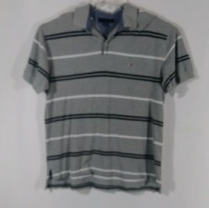Tommy Hilfiger stripe polo shirt men's size Large